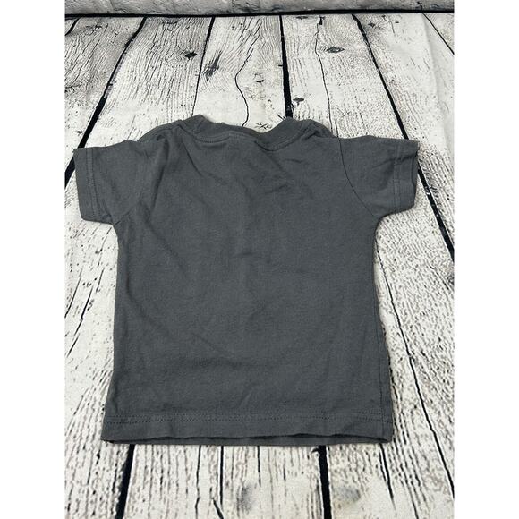 Rabbit Skins Stock Show University Baby T-shirt 12 Months Gray Western - Picture 2 of 3